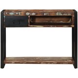 vidaXL Konzolni stol Višebojni 100x35x75 cm puno drvo obrađeno | shoptok.hr