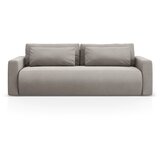 Cosmopolitan Design Svetlo siva žametna raztegljiva sedežna garnitura s prostorom za shranjevanje 238 cm Belfast – | Shoptok.si