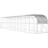  Kavez za piletinu uz zid Srebrna 1200 x 200 x 215 cm | shoptok.hr