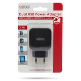 Polnilec Phone - 2 USB, 5V/2,1A, črn