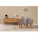 Hanah home vina 01 0701 atlantic pine grey (produžni trpezarijski sto, stolice i konzola (6 komada)) Cene