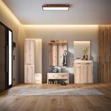 Mömax Garderobna Omara Vancouver, Barva Hrasta, Ogledalo, Led | Shoptok.si