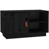 TV ormarić crni 70 x 34 x 40 cm od masivne borovine | Eponuda.com