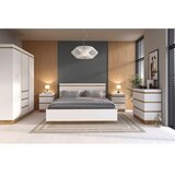 Modern Living Nočna Omarica Calabria, Bela, Barva Hrasta | Shoptok.si