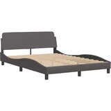  Okvir za krevet Viana bez madraca sivi 140x190 cm od umjetne kože | shoptok.hr