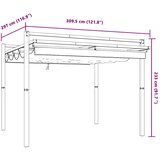  Vrtna sjenica s pomičnim krovom 3 x 3 m antracit aluminijska | shoptok.hr