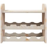  Stalak za vino s gornjom pločom 43x25x37 cm od masivne borovine | shoptok.hr
