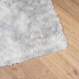  Čupavi tepih s visokim vlaknima NAVARRA srebrnosiva 240x240cm | shoptok.hr