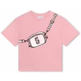 Marc Jacobs Otroška bombažna kratka majica roza barva