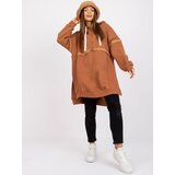 FANCY Sweatshirt-FA-BL-7571.64P-light brown | Shoptok.si