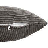  Presvlaka za jastuk 12 pcs ALMELO Tamnosiva 40 x 80 cm Kord | shoptok.hr