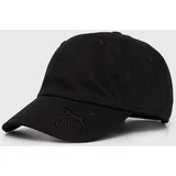 Puma Bombažna bejzbolska kapa črna barva, 024380