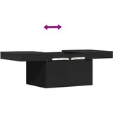 vidaXL Klubska mizica črna 100x55x40 cm inženirski les | Shoptok.si