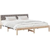  Okvir kreveta Smeđa i taupe 180 x 200 cm Masivna borovina | shoptok.hr
