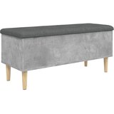  Klupa za pohranu boja betona 102x42x46 cm konstruirano drvo | shoptok.hr