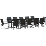  Vrtni set za objed 13 pcs Crna Čelik | shoptok.hr