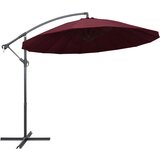 vidaXL Viseč senčnik bordo 3 m aluminijast drog, (20693085) | Shoptok.si