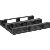 ratioform Paleta iz umetne mase z drsniki, DxŠxV 1200 x 1000 x 165 mm, sive barve | Shoptok.si