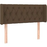  Posteljno vzglavje temno rjavo 103x16x78/88 cm blago, (20737340) | Shoptok.si