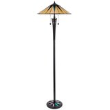 Endon 64041 - Podna lampa Tiffany DARK STAR, 2xE27/60W/230V, prečnik 49 cm | Eponuda.com
