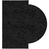  Čupavi moderni tepih s visokim vlaknima crni 80x150 cm | shoptok.hr