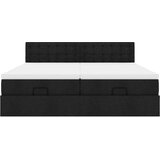 vidaXL Okvir kreveta s madracima crni 160x200cm od tkanine | shoptok.hr