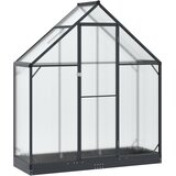  Vrtni staklenik s vratima Antracit 183,5 x 63,5 x 207 cm | shoptok.hr