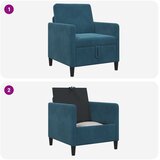 SOFA s pohranom Plava 72 x 78 x 87 cm Poliester | Shoptok.si