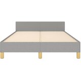  Okvir kreveta bez madraca svjetlosivi 120 x 200 cm od tkanine | shoptok.hr