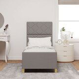 vidaXL Postelja Taupe 80x200 cm, Tkanina, (22048859) | Shoptok.si