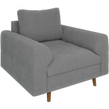 Ropez Siv fotelj iz tkanine bouclé Ariella – | Shoptok.si