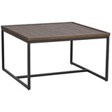 Rowico Tamno smeđi stolić za kavu s hrastovom pločom stola ø 70 cm Deerfield – | shoptok.hr