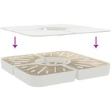  4-dijelni set suncobrana za križni suncobran 100 kg PP | shoptok.hr
