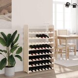  Stalak za vino s gornjom pločom 72,5x25x111,5 cm od borovine | shoptok.hr