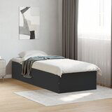 Maison Chic Posteljni okvir - Enojna postelja - Postelja za odrasle črn 90x200 cm inženirski les-J8402, (21767542) | Shoptok.si