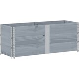  Okviri za palete 3 kom sivi 150x50 cm od masivne borovine | Eponuda.ba