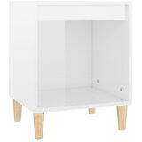 The Living Store Nočna omarica visok sijaj bela 40x35x50 cm inženirski les - Nočna Omarica, (21421141) | Shoptok.si