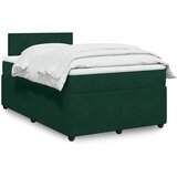  Krevet box spring s madracem tamnozeleni 120x190 cm baršunasti | shoptok.hr