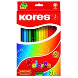 Kores Bojice drvene trokutaste 36/1+šiljilo KOR100136 Cijene