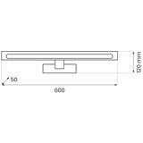  LED osvetljenje za kupatilsko ogledalo KLIMT LED/12W/230V 3000/4000/6000K 60 cm IP44 zlatna | Eponuda.com