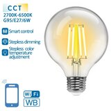 Aigostar led prigušiva filament sijalica G95 E27/6W/230V 2700-6500K wi-fi | Eponuda.com