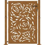  Vrtna vrata 100x125 cm Otporni čelik Dizajn plamena | shoptok.hr
