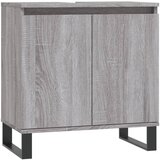 vidaXL Kopalniška omarica siva sonoma 58x33x60 cm inženirski les, (20801471) Cene