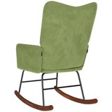  Stolica za ljuljanje svjetlozelena baršunasta | shoptok.hr
