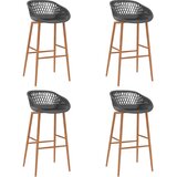  5-dijelni barski set crno-sivi | shoptok.hr