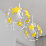  Dečiji luster na sajli STARS 2xE27/15W/230V žuta/bela | Eponuda.com