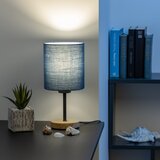  Brilagi - Stona lampa NUBILA WOOD 1xE27/25W/230V hrast/tamno plava | Eponuda.com