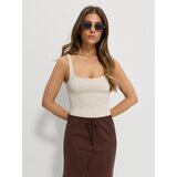Sinsay Jednobojni body na naramenice | shoptok.hr