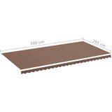  Zamjenska tkanina za tendu smeđa 6 x 3 m | shoptok.hr