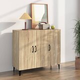 vidaXL komoda boja hrasta sonome 90x34x80 cm od konstruiranog drva | shoptok.hr